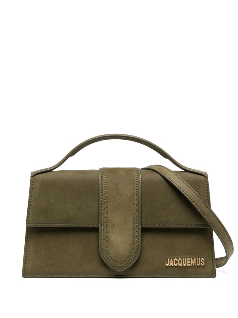 Green Le Grand Bambino Leather Top Handle Bag