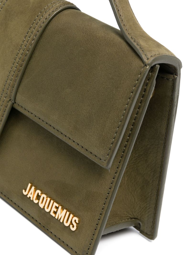 Green Le Grand Bambino Leather Top Handle Bag