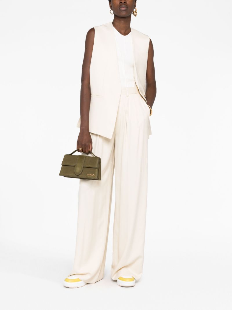 Green Le Grand Bambino Leather Top Handle Bag