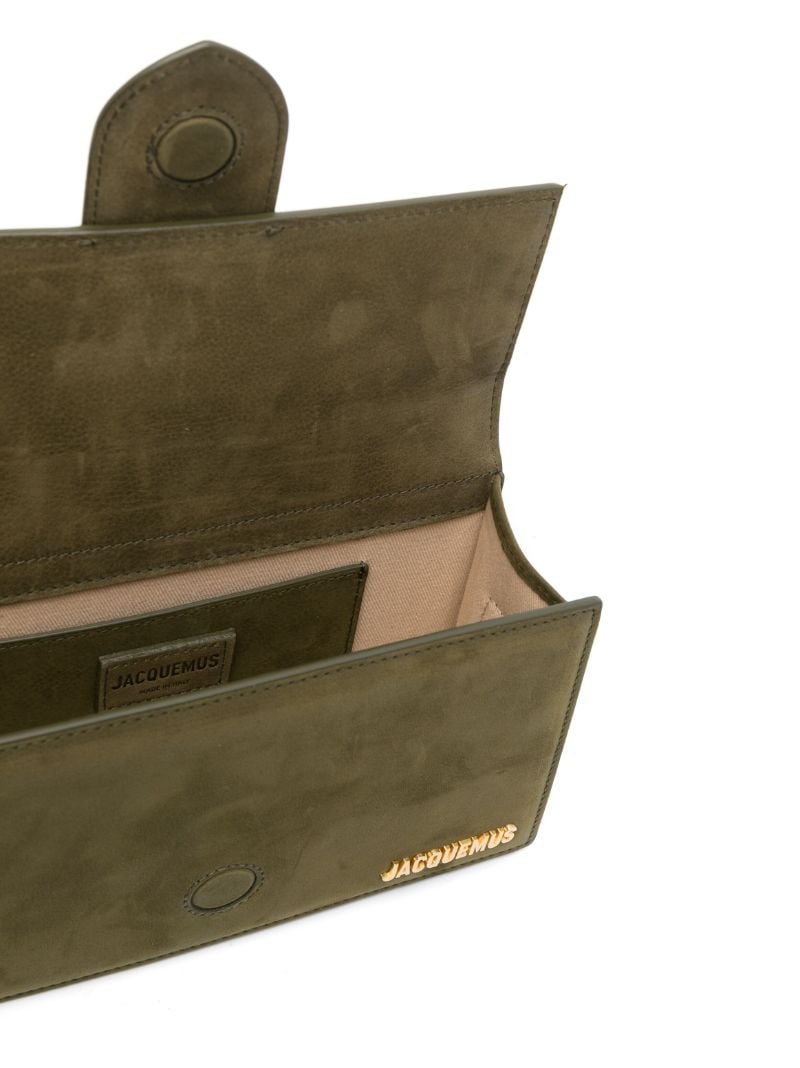 Green Le Grand Bambino Leather Top Handle Bag