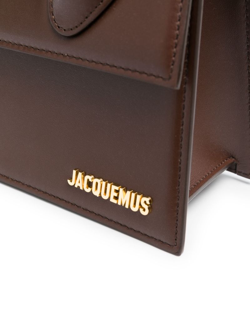 Brown Le Grand Chiquito Leather Top Handle Bag