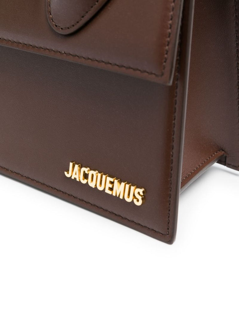 Brown Le Grand Chiquito Leather Top Handle Bag