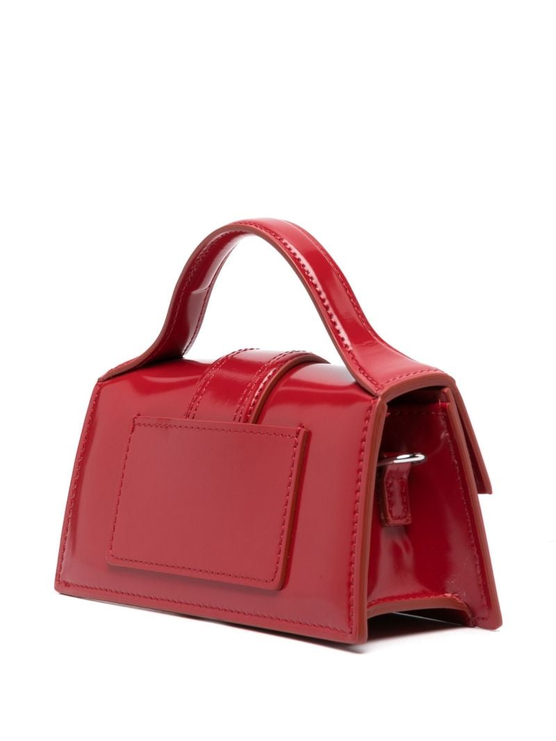 Red Le Bambino Patent Leather Top Handle Bag