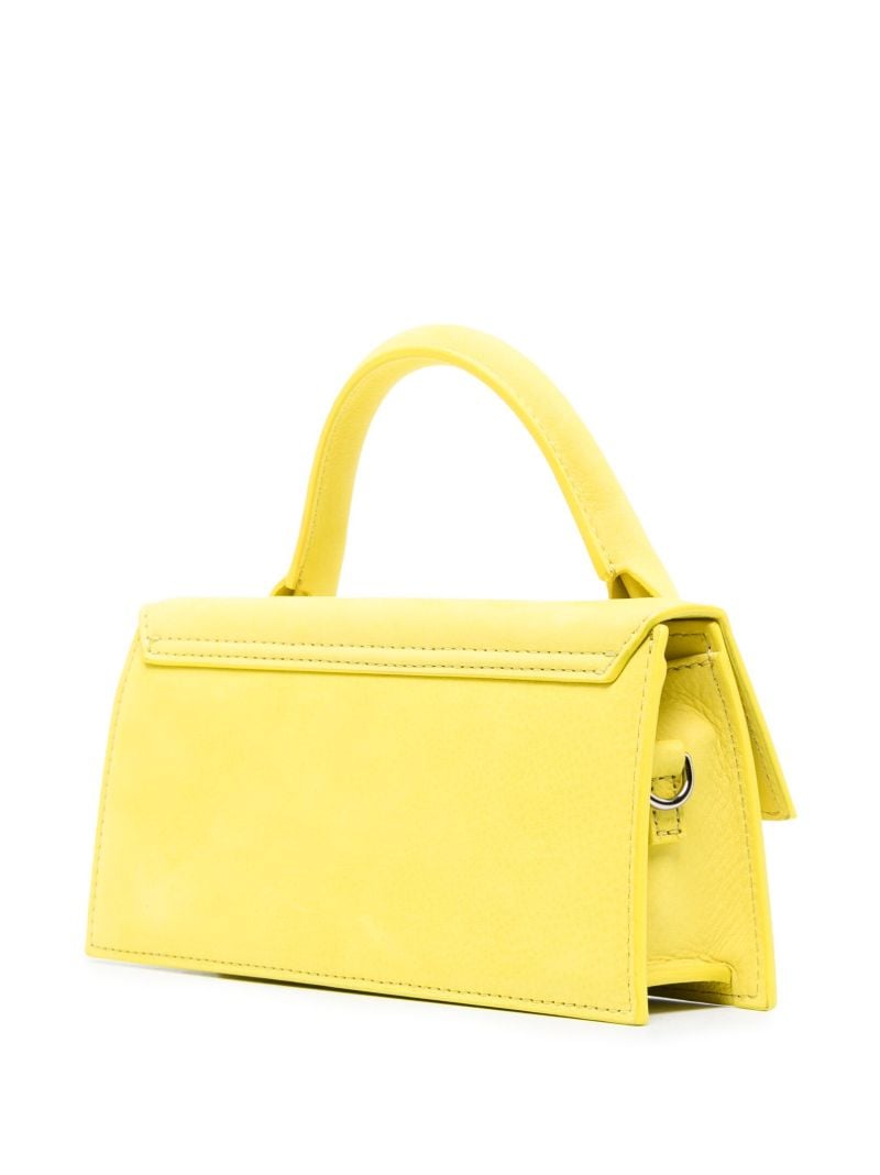 Yellow Le Chiquito Long Leather Top Handle Bag