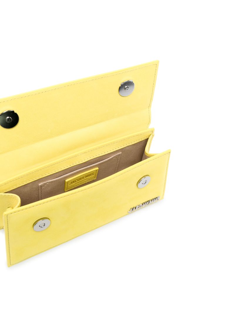 Yellow Le Chiquito Long Leather Top Handle Bag