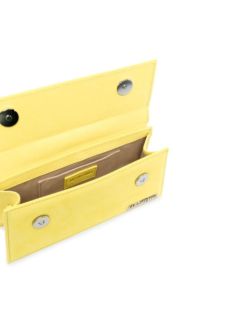 Yellow Le Chiquito Long Leather Top Handle Bag