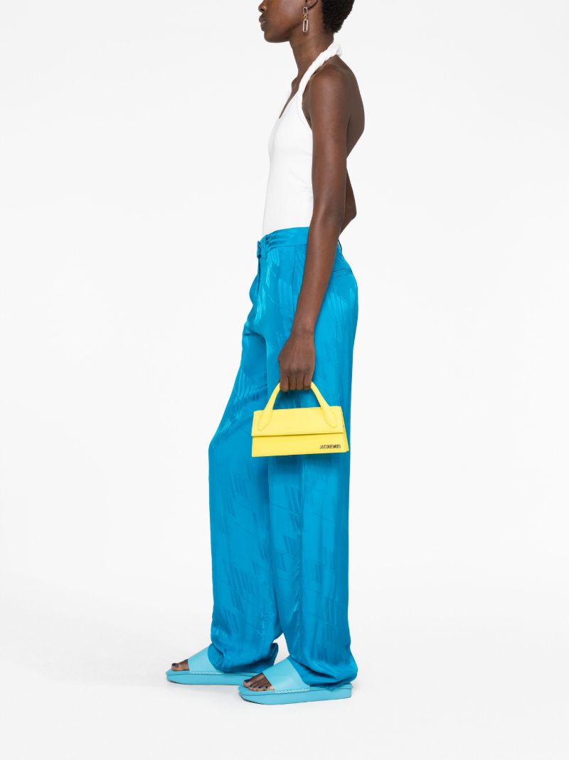 Yellow Le Chiquito Long Leather Top Handle Bag