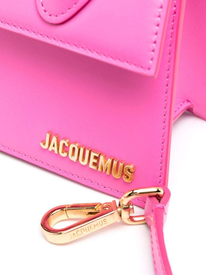 Pink Le Chiquito Moyen Leather Top Handle Bag