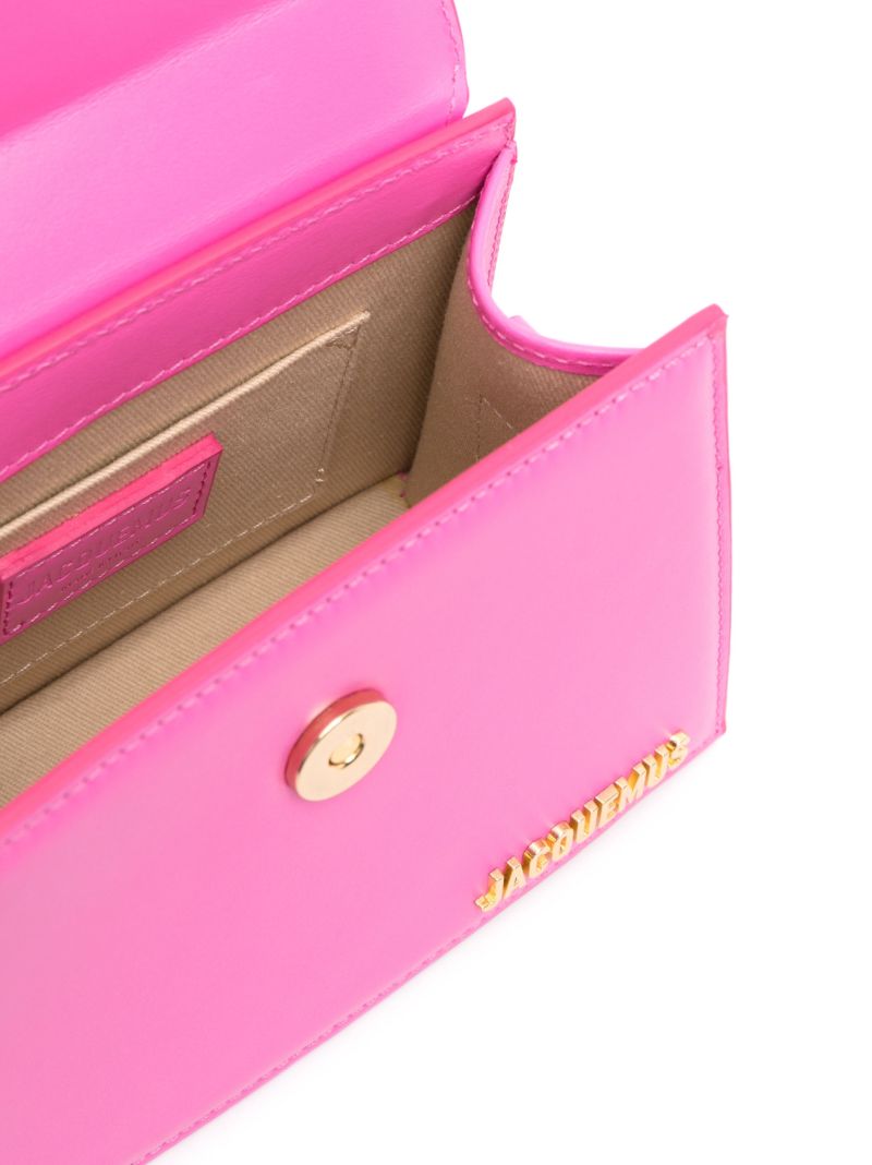 Pink Le Chiquito Moyen Leather Top Handle Bag