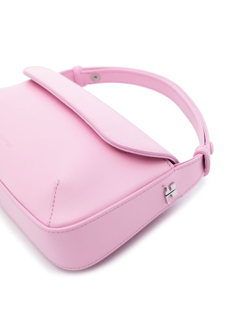 Pink Sleek Leather Shoulder Bag
