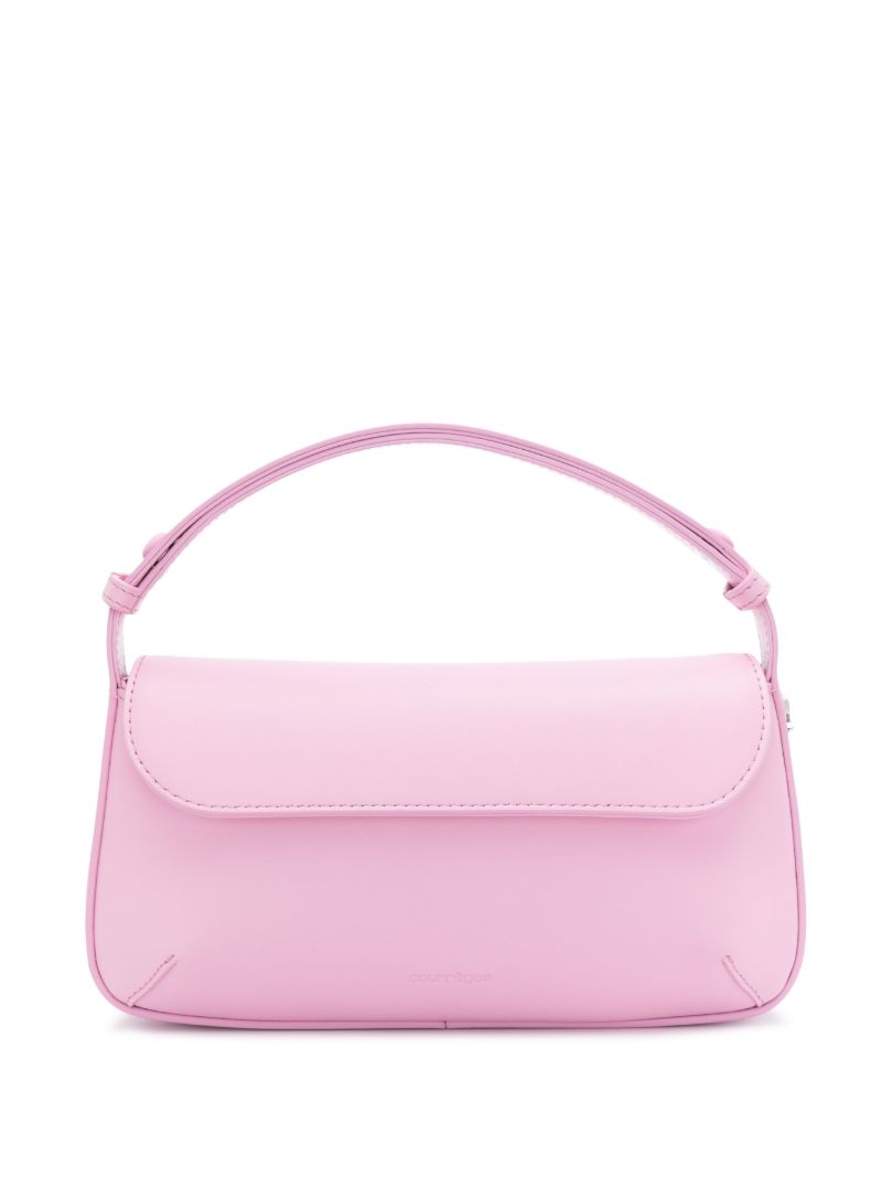 Pink Sleek Leather Shoulder Bag