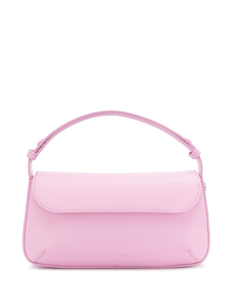 Pink Sleek Leather Shoulder Bag