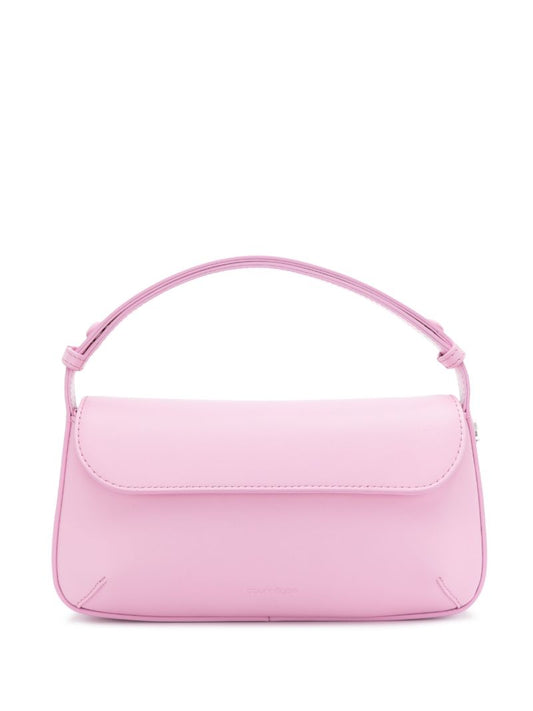 Pink Sleek Leather Shoulder Bag