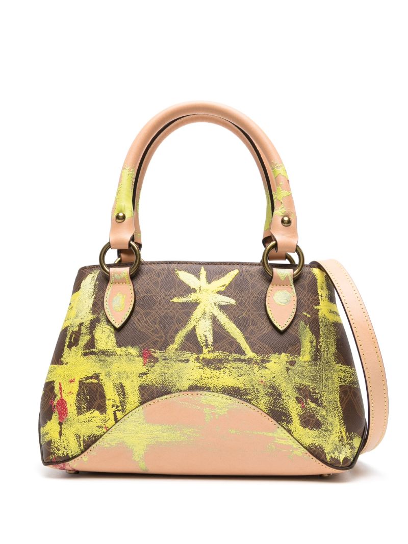 Yellow Britney Small Orborama-print Tote Bag