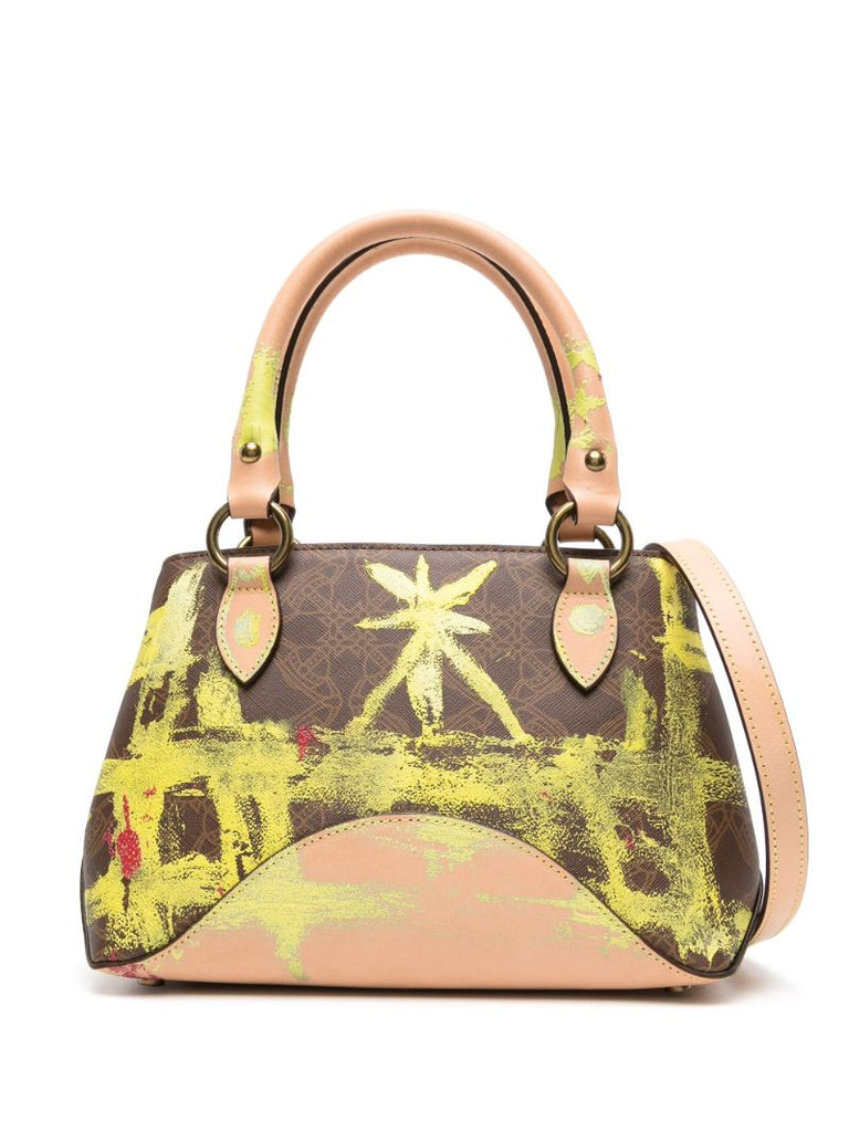 Yellow Britney Small Orborama-print Tote Bag