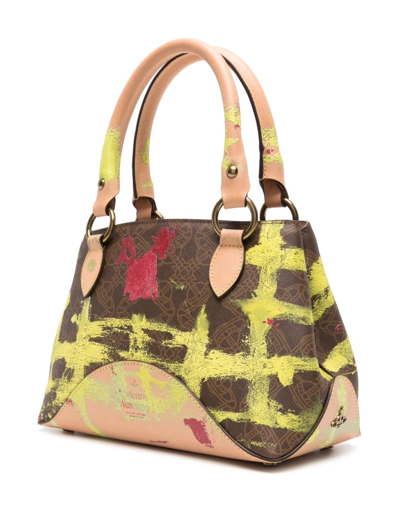 Yellow Britney Small Orborama-print Tote Bag