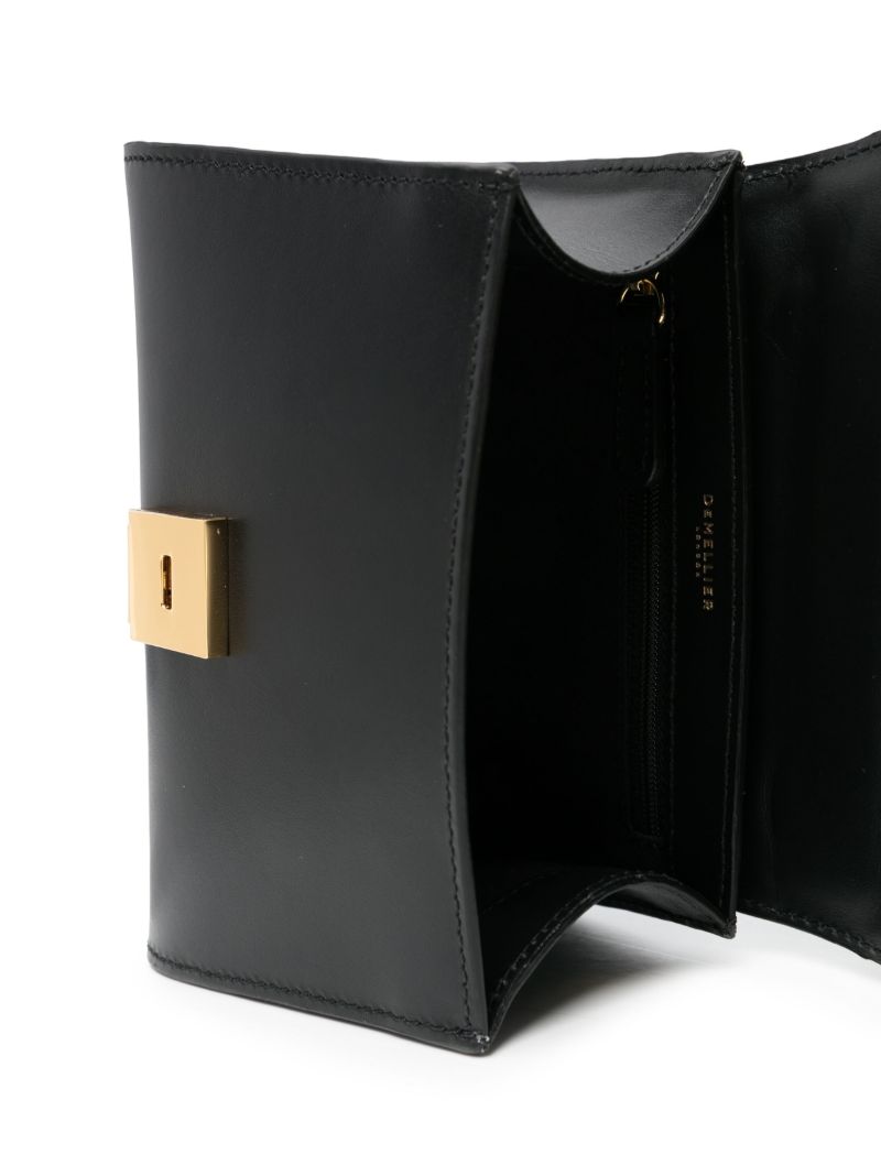 Black Montreal Leather Cross Body Bag