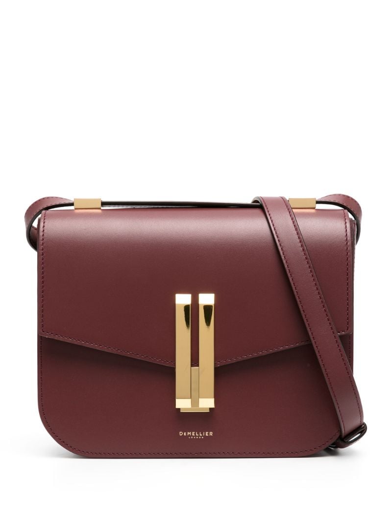 Red Vancouver Leather Cross Body Bag