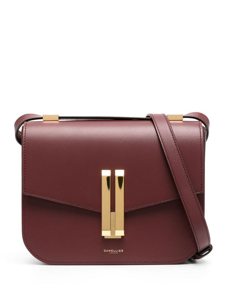 Red Vancouver Leather Cross Body Bag