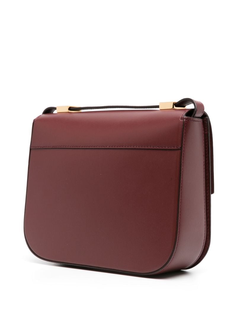 Red Vancouver Leather Cross Body Bag