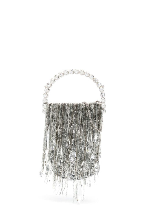 Silver Micro Fringe Eternity Mini Bag