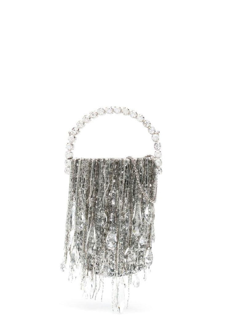 Silver Micro Fringe Eternity Mini Bag