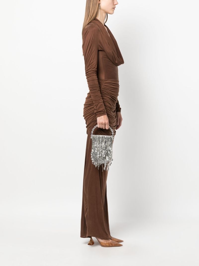 Silver Micro Fringe Eternity Mini Bag