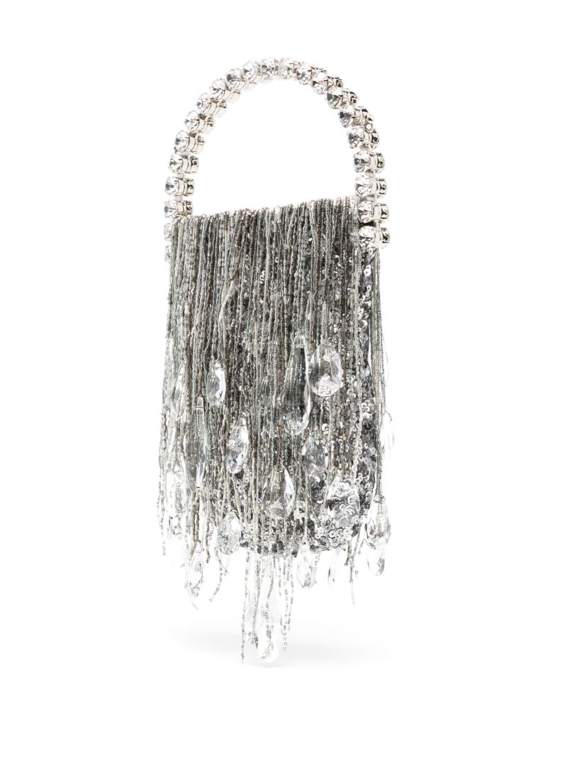 Silver Micro Fringe Eternity Mini Bag