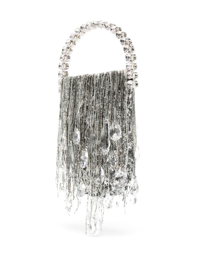 Silver Micro Fringe Eternity Mini Bag
