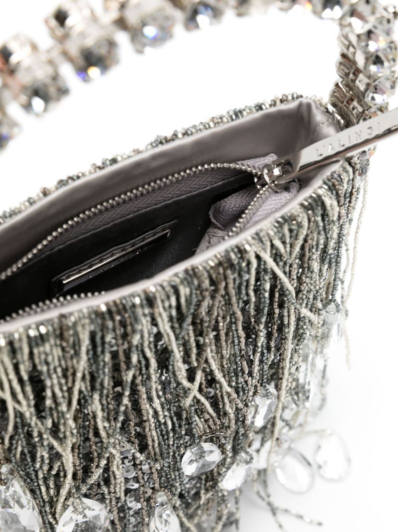 Silver Micro Fringe Eternity Mini Bag