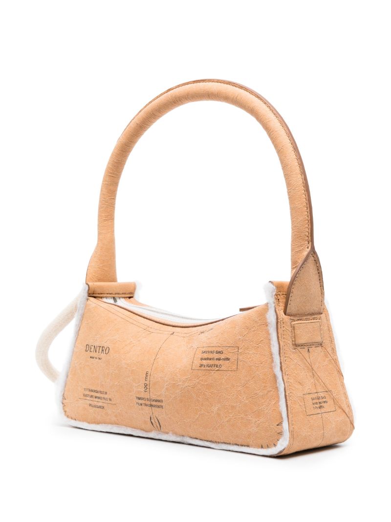 Brown Savvas Mini Tote Bag