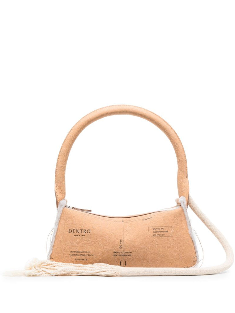 Brown Savvas Mini Tote Bag