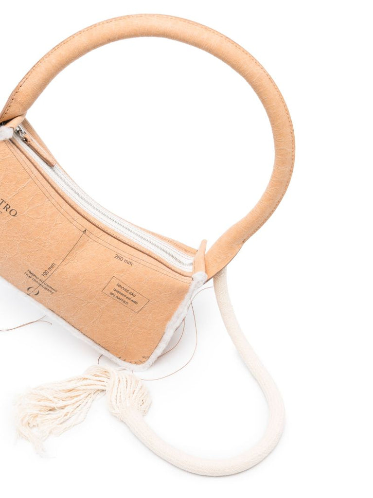 Brown Savvas Mini Tote Bag