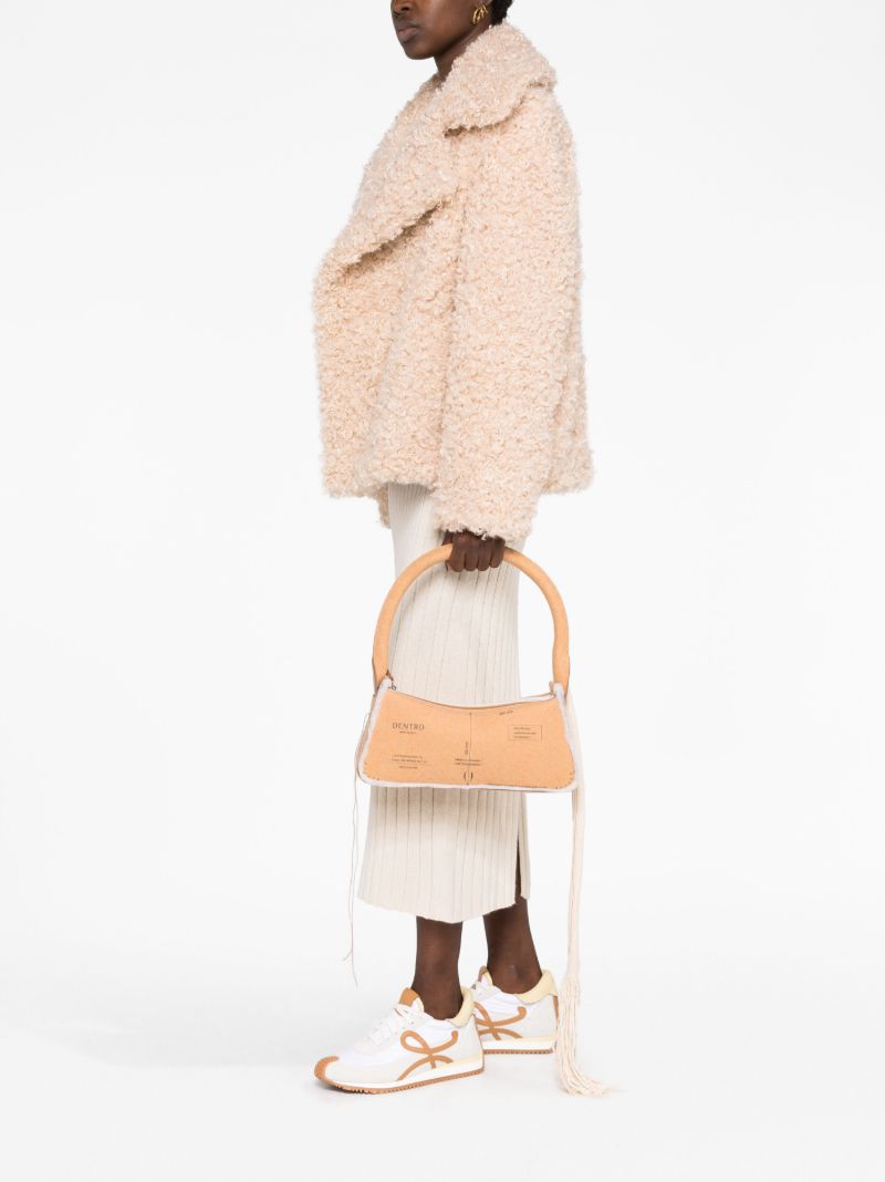 Brown Savvas Mini Tote Bag