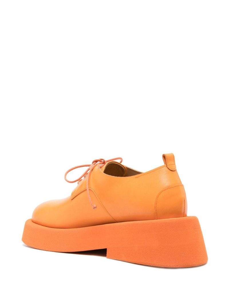 Orange Gommellone Leather Derby Shoes