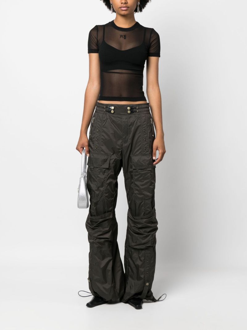 Black Mesh Short Sleeve T-shirt