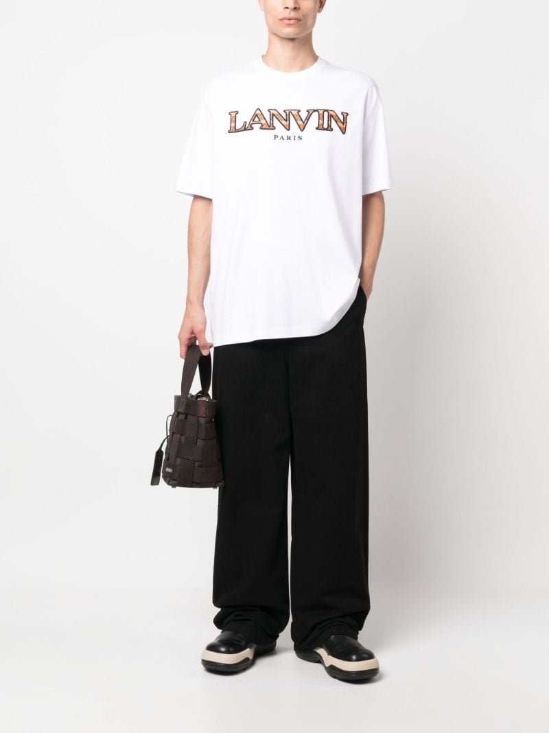 White Embroidered Logo T-shirt
