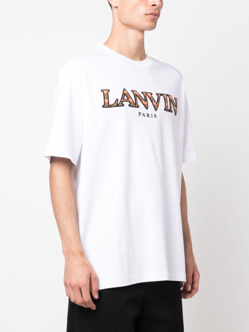 White Embroidered Logo T-shirt