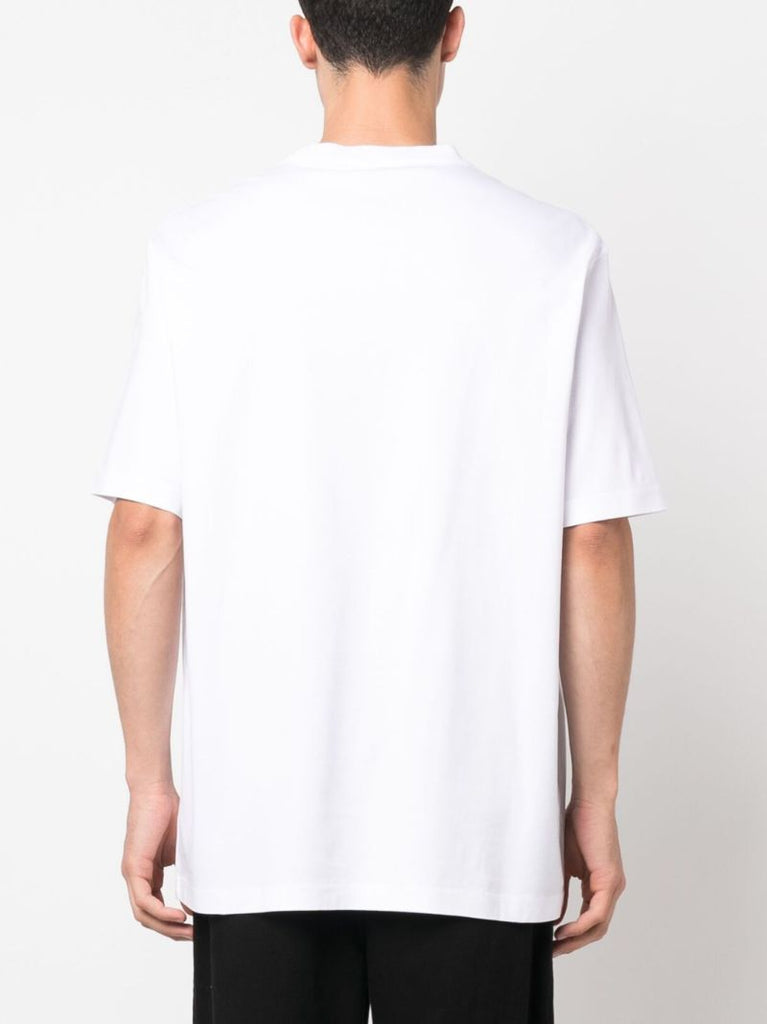 White Embroidered Logo T-shirt