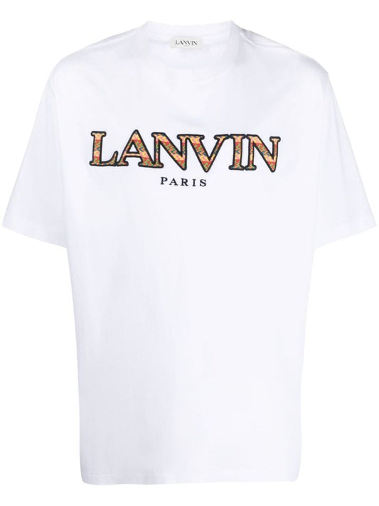 White Embroidered Logo T-shirt