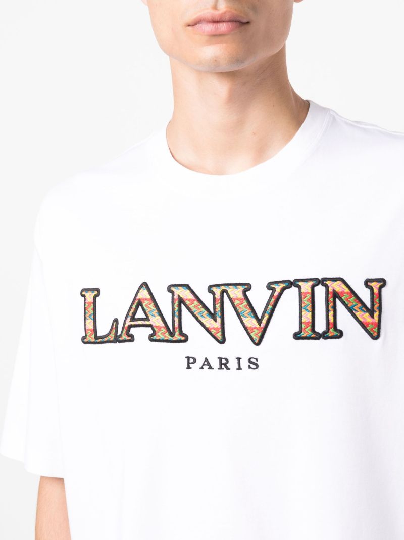 White Embroidered Logo T-shirt