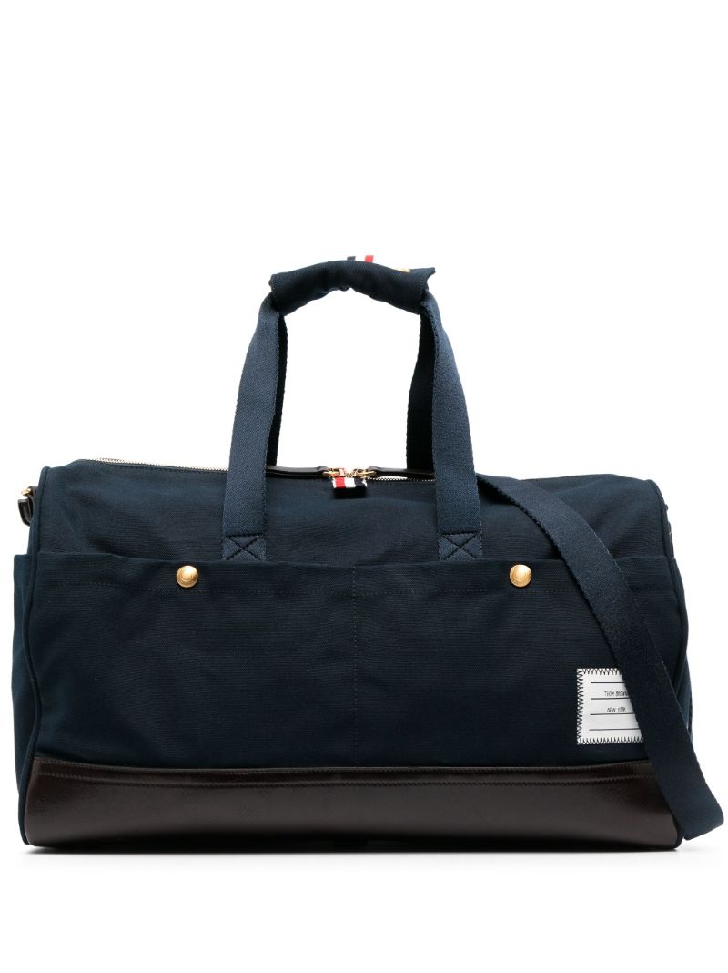 Blue Logo-appliquÃ_x0083_Â© Canvas Holdall