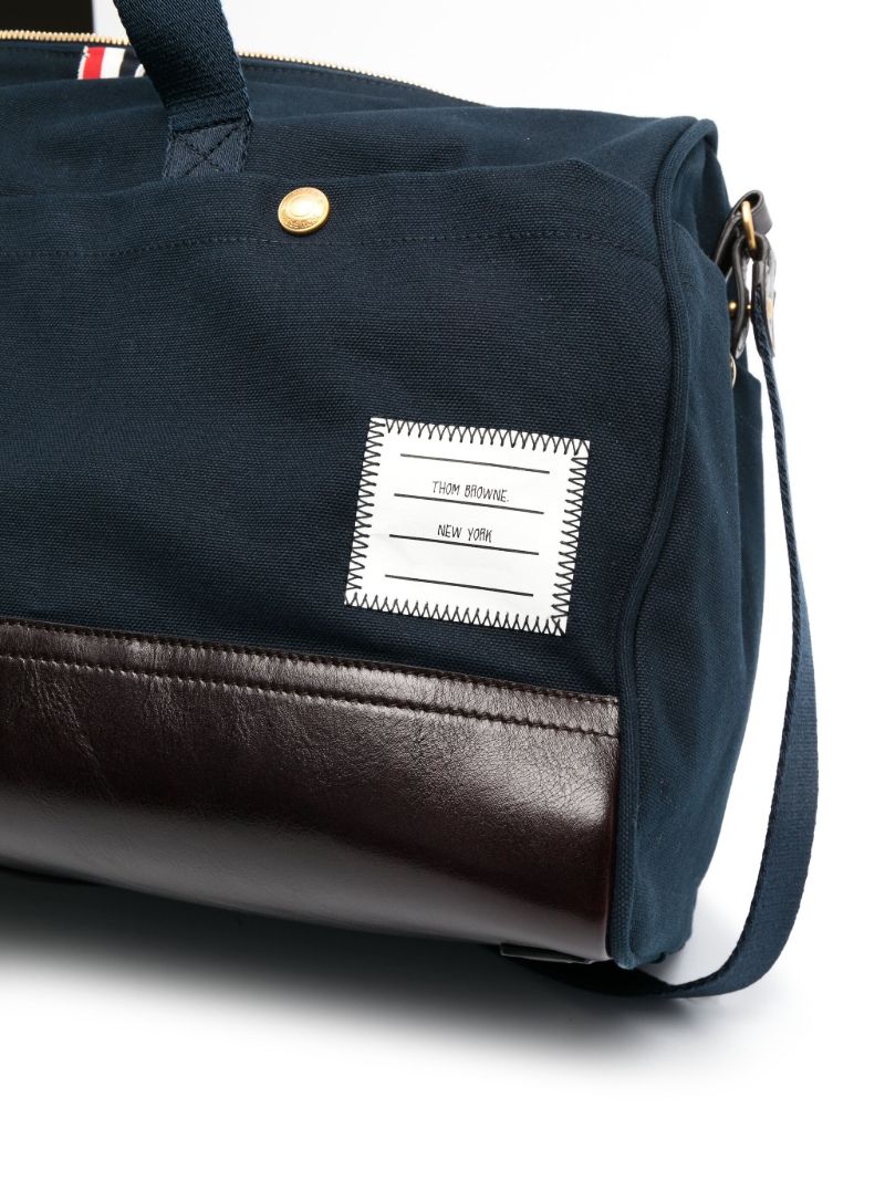 Blue Logo-appliquÃ_x0083_Â© Canvas Holdall