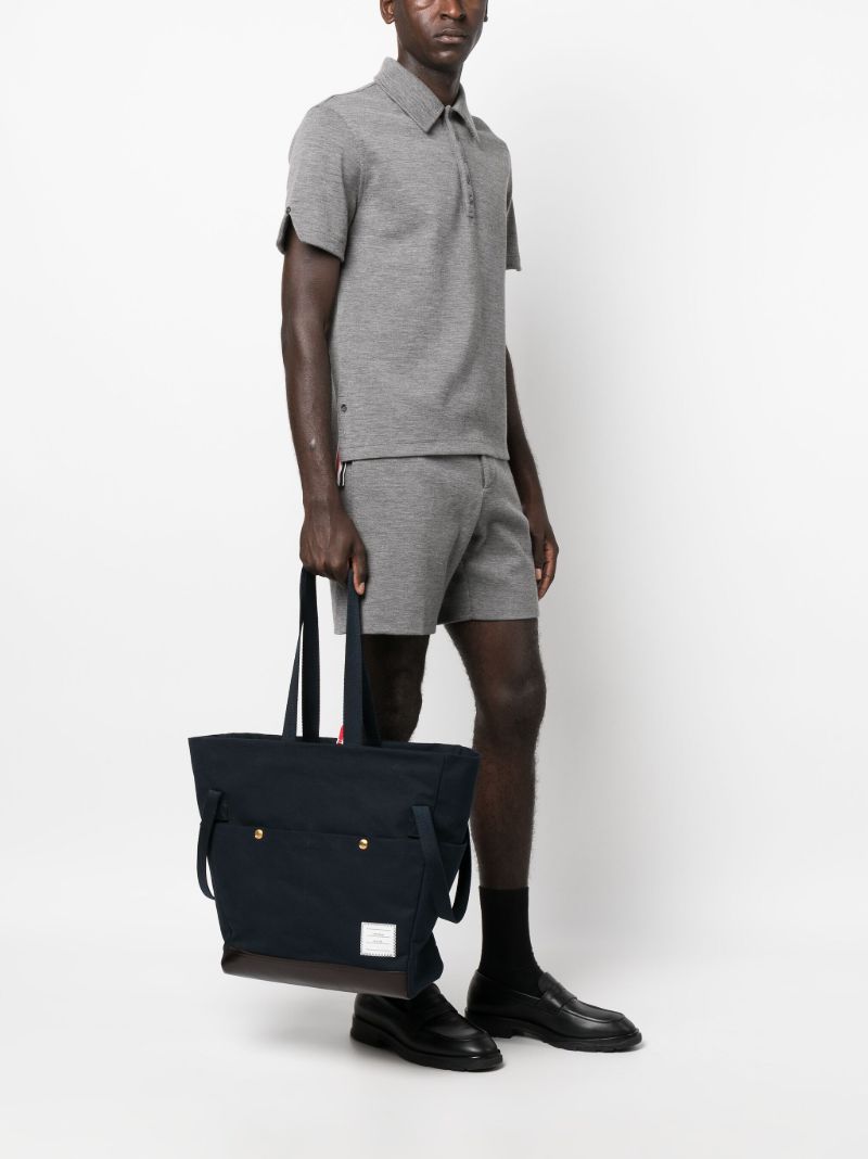 Blue Logo-appliquÃ_x0083_Â© Canvas Tote Bag