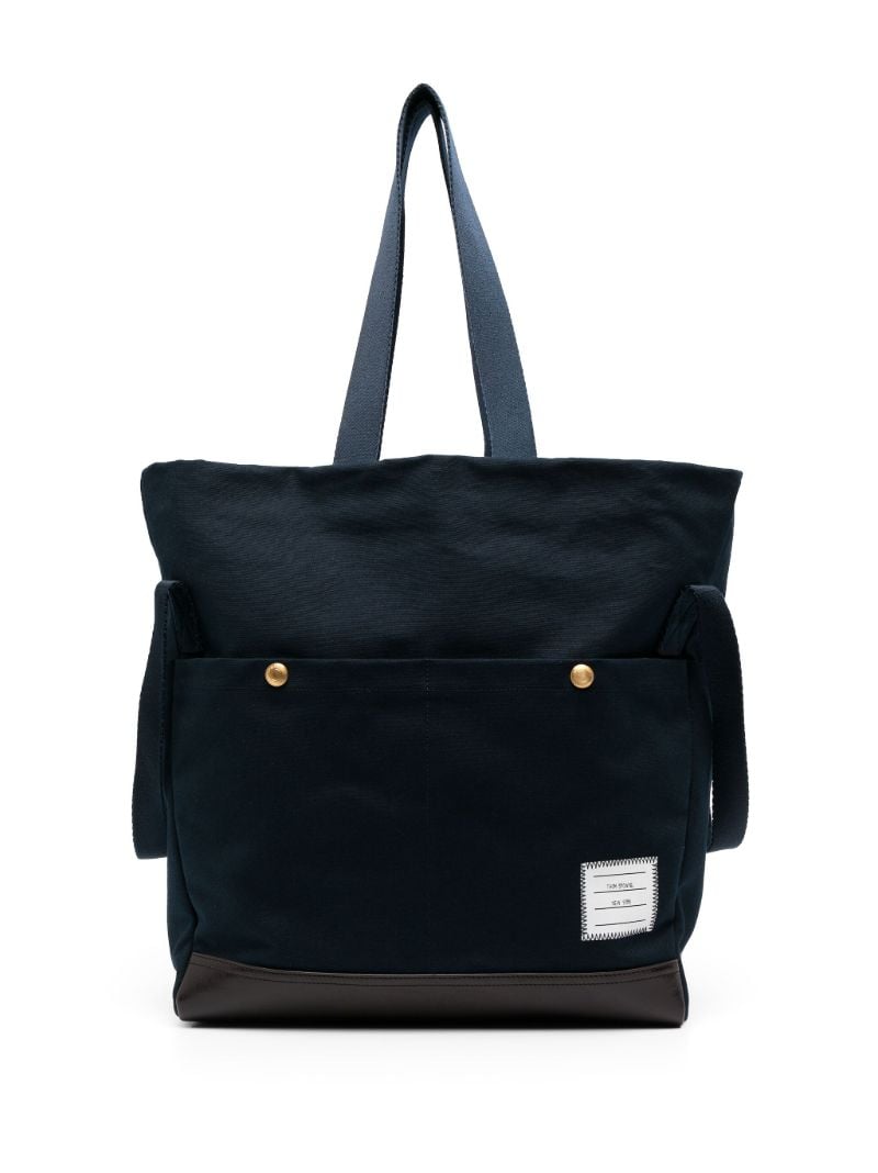 Blue Logo-appliquÃ_x0083_Â© Canvas Tote Bag