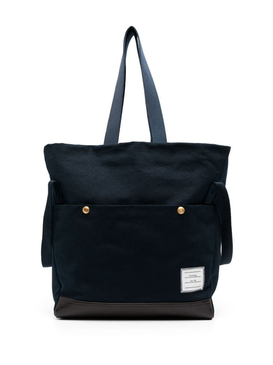Blue Logo-appliquÃ_x0083_Â© Canvas Tote Bag
