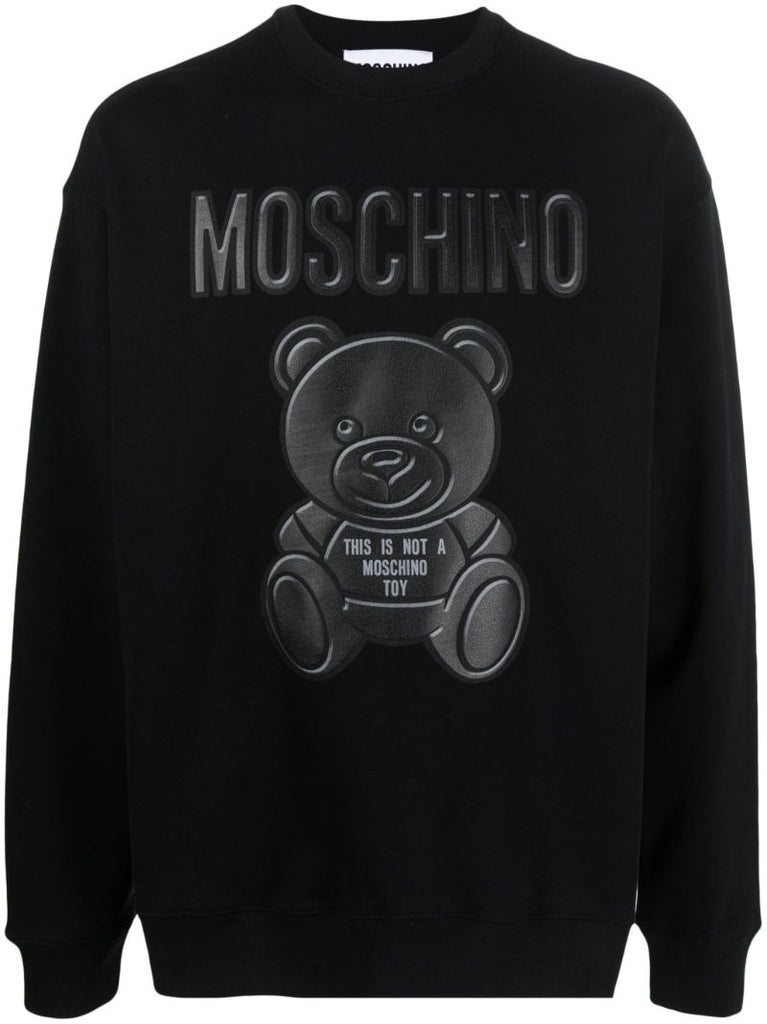 Black Teddy Bear Organic Cotton Sweatshirt