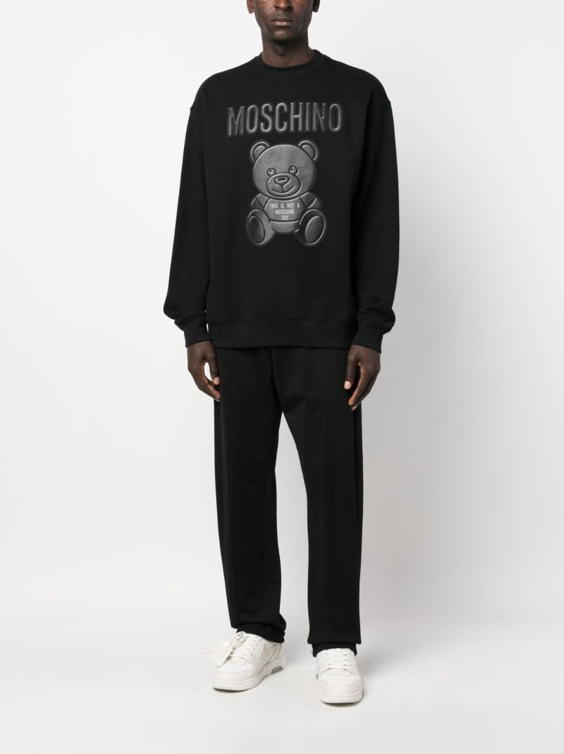 Black Teddy Bear Organic Cotton Sweatshirt