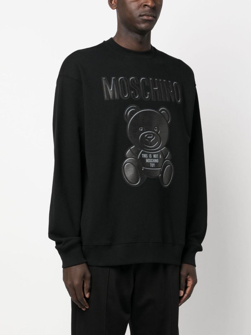 Black Teddy Bear Organic Cotton Sweatshirt