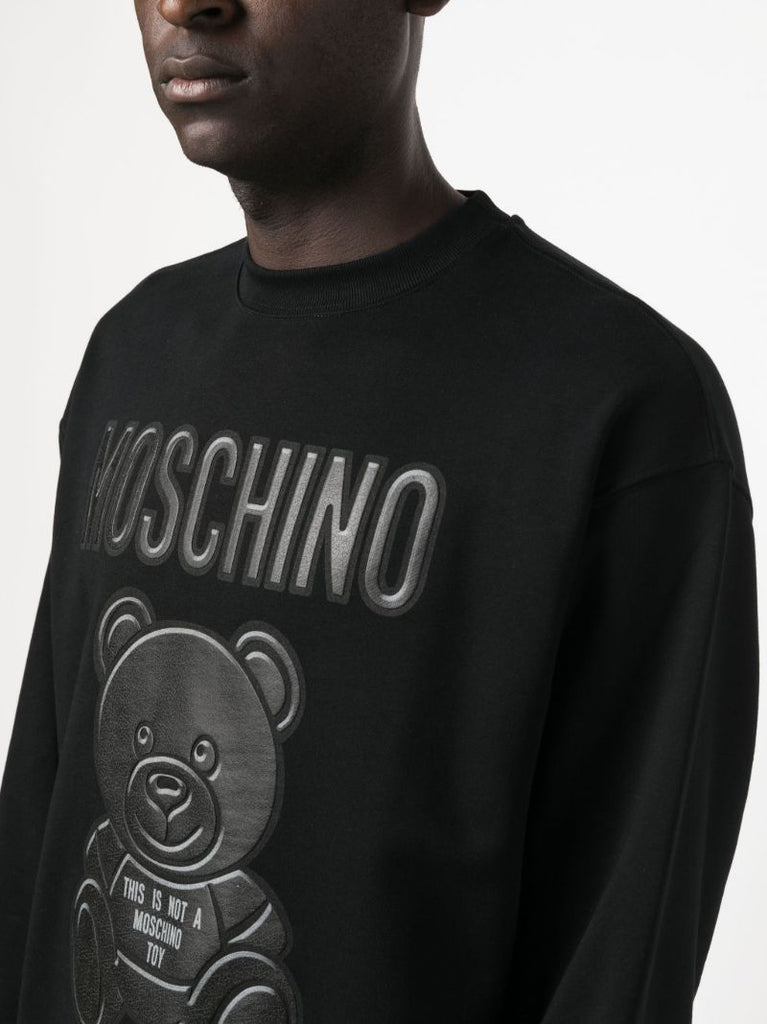 Black Teddy Bear Organic Cotton Sweatshirt
